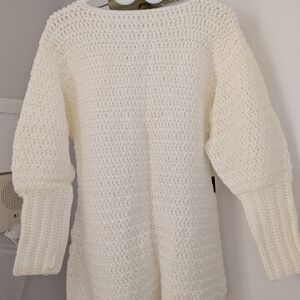 Homemade Elegant White Knit Sweater